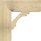 Ekena Millwork Olympic Block Rough Sawn Bracket, Douglas Fir, 6"W x 22"D x 22"H BKT06X22X22OLY05RDF - alternate 4